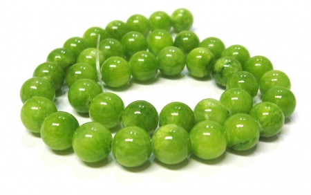 10 mm Jade Limette-Apfel Grün Edelstein Strang